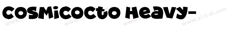 CosmicOcto Heavy字体转换
